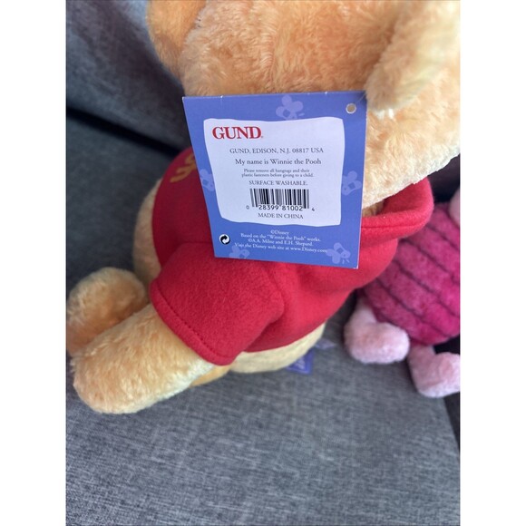 Winnie The Pooh Gund Plush- 3 New With Tags 1 Without - Picture 7 of 8